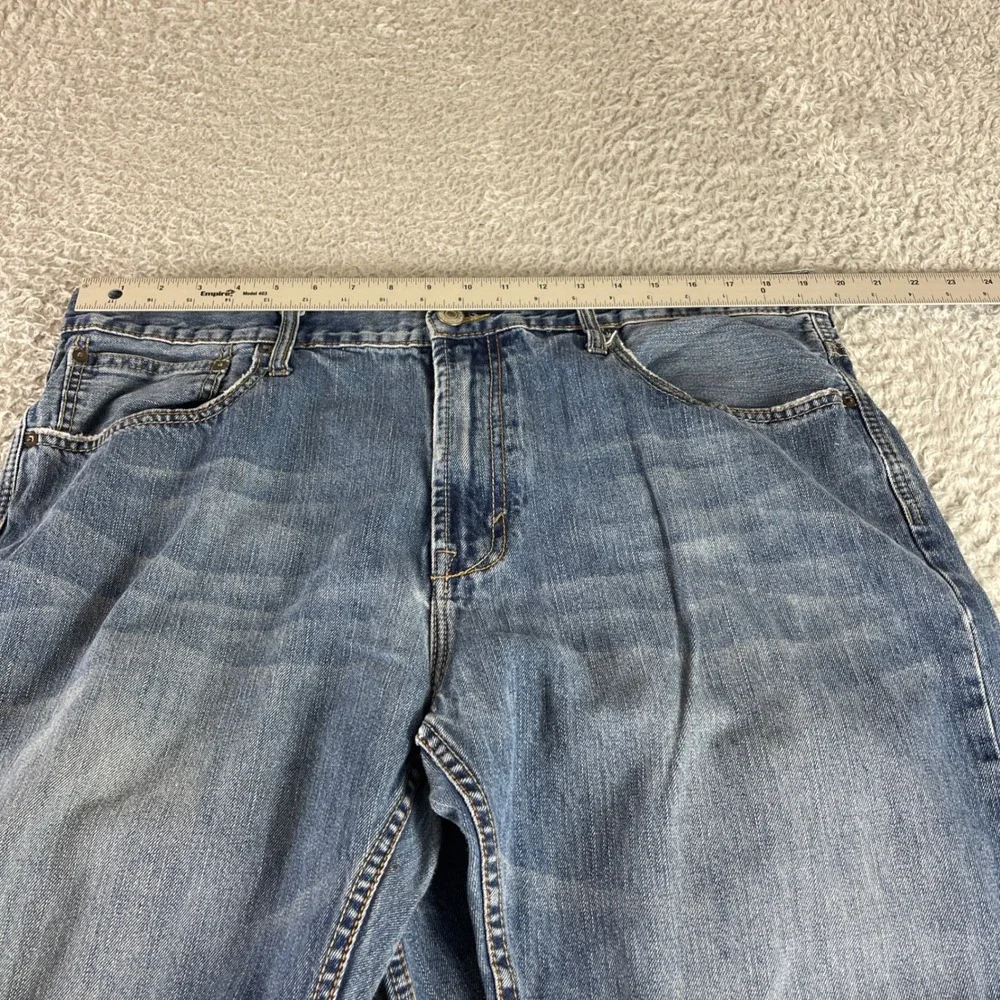 American Eagle Low Loose Mens Jeans 38x30 Medium Wash Blue Denim Relaxed Fit